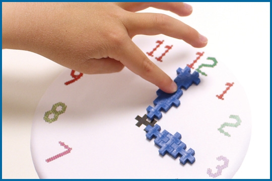 nauka zegara dla dzieci plus plus