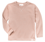 Engel Natur - Dziecięca bluzka z wełny merino i jedwabiu - Dusty rose