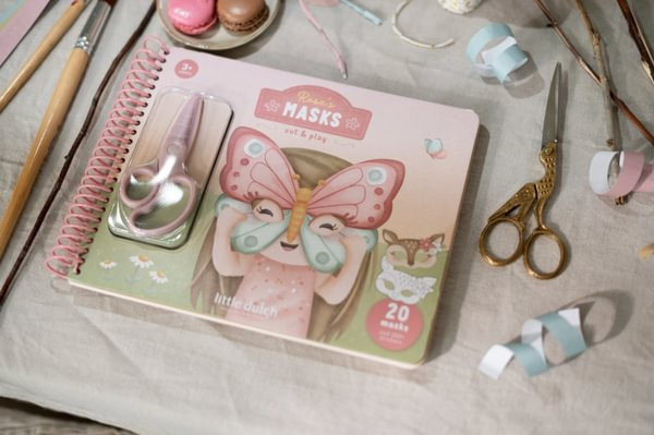 Little Dutch Kreatywny zeszyt z nożyczkami Rosa & Friends