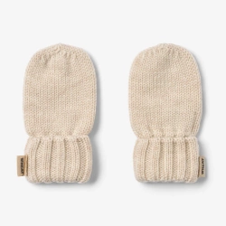 Wheat - Rękawiczki niemowlęce Lilloa - Offwhite melange