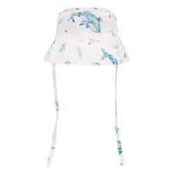 Samiboo - Kapelusz bambusowy Bucket - Wieloryby