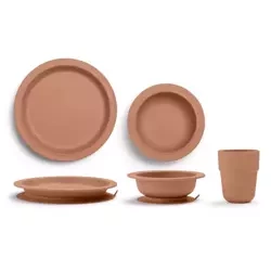 Elodie Details - Zestaw obiadowy dla dzieci - Soft Terracotta