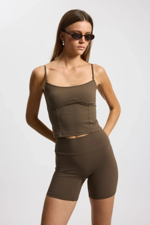 Rethinkit - Top Damski Butter Soft - Dark brown