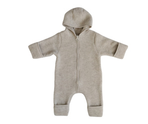 Merinowca - Kombinezon z wełny merino ivory