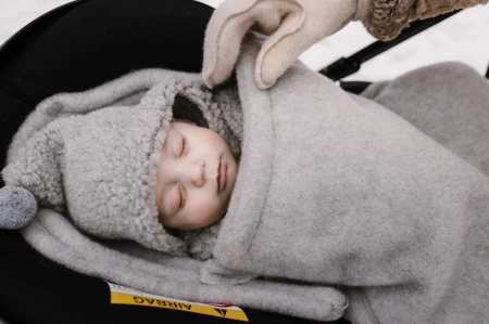 Zaffiro - Śpiworek mini wełniany Sierra 0-18m -Brown