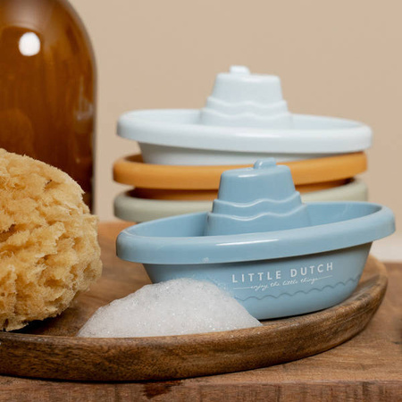 Little Dutch - Zestaw 4 łódeczek do zabawy - Blue