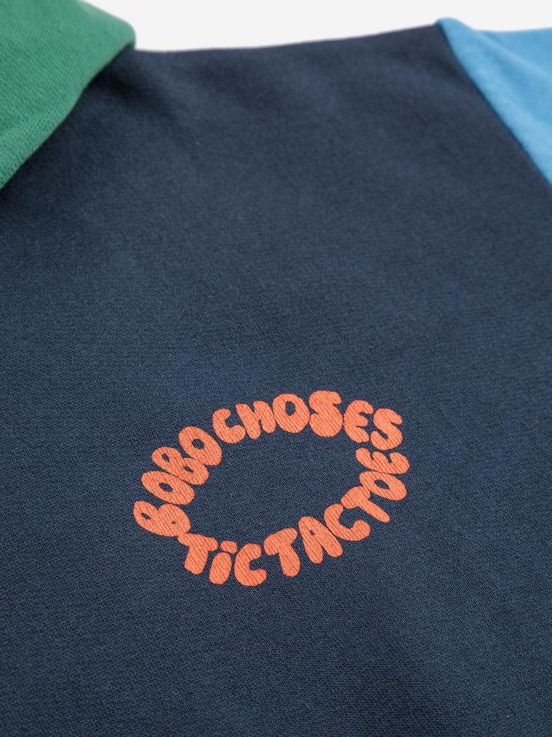 Bobo Choses Bluza z kapturem Tic Tac Toe Color Block