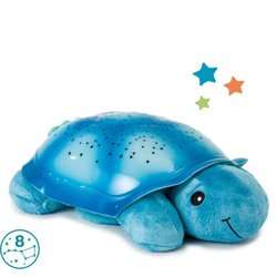 Cloud b® Twilight Turtle™ Blue - Lampka nocna z projekcją świetlną - Żółw niebieski