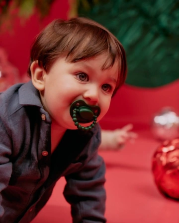LUU Kids - Smoczki pozycjonujące 2szt. - Holy Green i Santa Red