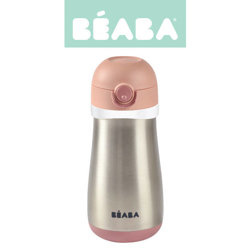 Beaba - Bidon termiczny termobutelka 350 ml - Old pink