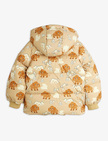Mini Rodini Kurtka puchowa z kapturem Mammoths
