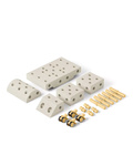 MODU Explorer set - Kreatywne klocki rozwijające motorykę dużą, Sand Grey / Honey Yellow