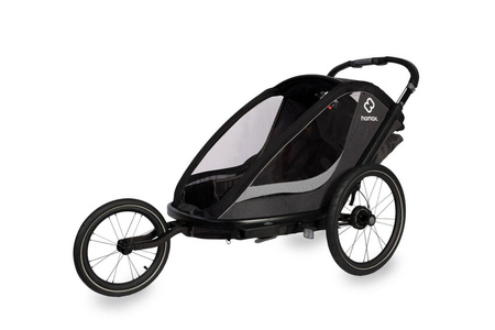 Hamax - Przyczepka rowerowa COCOON, podwójna - Grey/black
