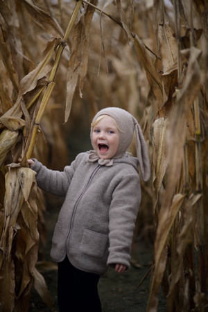Merinowca - Kurtka z wełny merino Dark beige