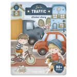 Little Dutch Książeczka z naklejkami Jim na ulicy