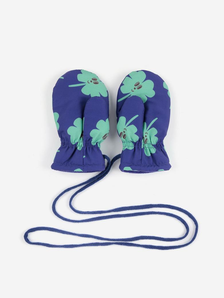 Bobo Choses Rękawiczki Lucky Clover z pikowaną podszewką