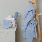 Little Dutch Otulacz muślinowy 120x120 cm Pure Denim Blue