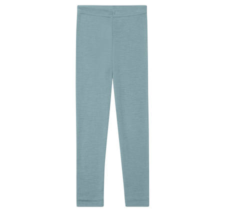 Engel Natur - Legginsy z wełny i jedwabiu - Mountain blue