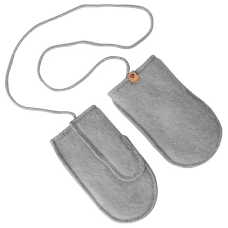 Zaffiro - Rękawiczki dziecięce wełna premium - Grey
