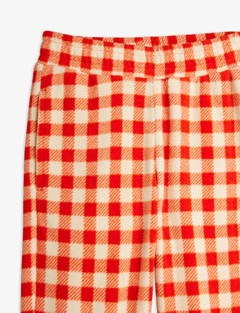 Mini Rodini Spodnie polarowe w kratę Gingham
