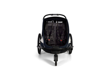 Hamax - Przyczepka rowerowa BREEZE, podwójna - Navy/cream