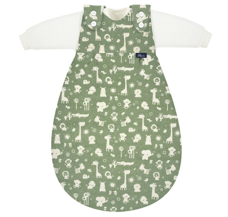 Alvi - Śpiworek niemowlęcy Baby-Mäxchen 3-elementowy Granite Animals 2.5 TOG