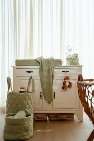 Little Dutch Otulacz muślinowy 120 x 120 cm Pure Sage