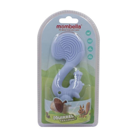 Mombella - Gryzak Dla Dziecka Squirrel Wiewiórka - Light Blue