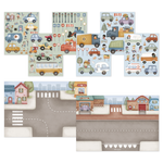 Little Dutch Książeczka z naklejkami Jim na ulicy