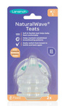 Lansinoh - NaturalWave Slow Teats 2pcs - Smoczki NaturalWave wolny przepływ 2 szt.