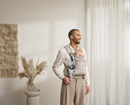 BABYBJORN - nosidełko Harmony, Woven Jasny Beż melanż