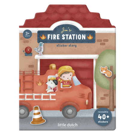 Little Dutch Naklejki wielokrotnego użytku Jim & Friends