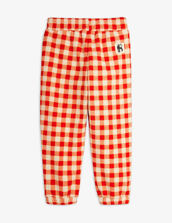 Mini Rodini Spodnie polarowe w kratę Gingham
