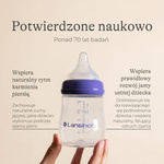 Lansinoh - Feeding Bottle 240ml - Butelka do karmienia 240ml + smoczek NaturalWave