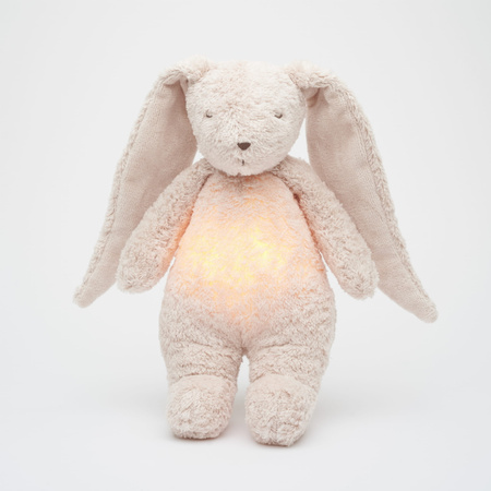 MOONIE 2.0 Szumiący Króliczek Organic z Lampką - Rose