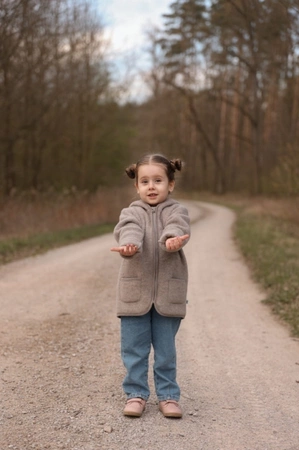 Merinowca - Kurtka z wełny merino taupe