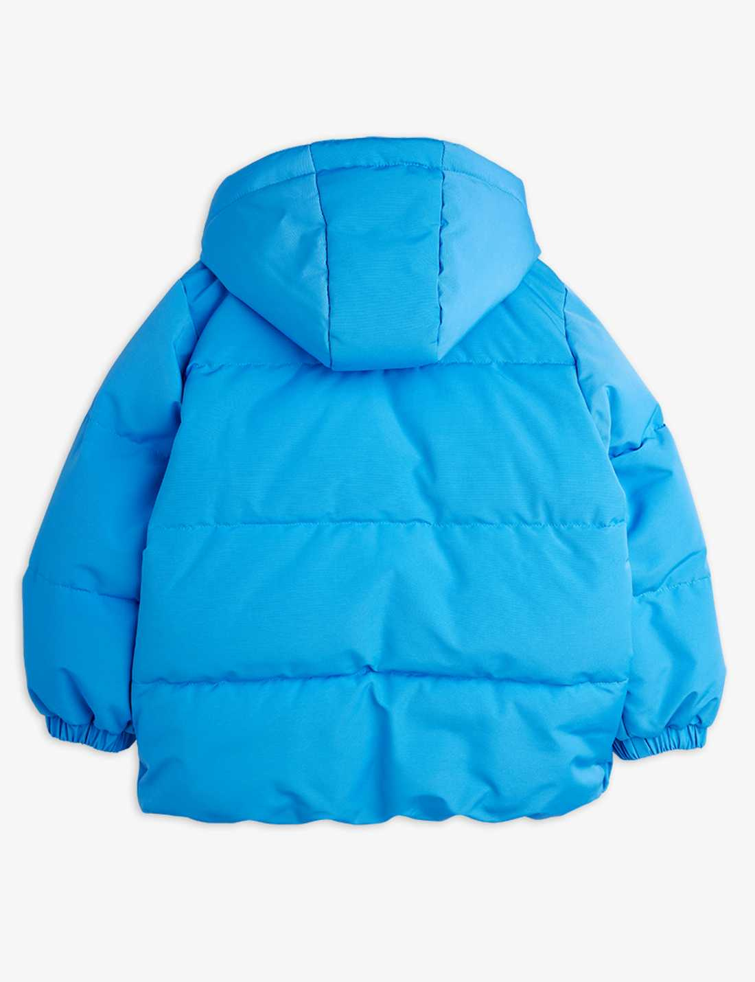 Mini Rodini Kurtka puchowa Solid heavy - niebieska