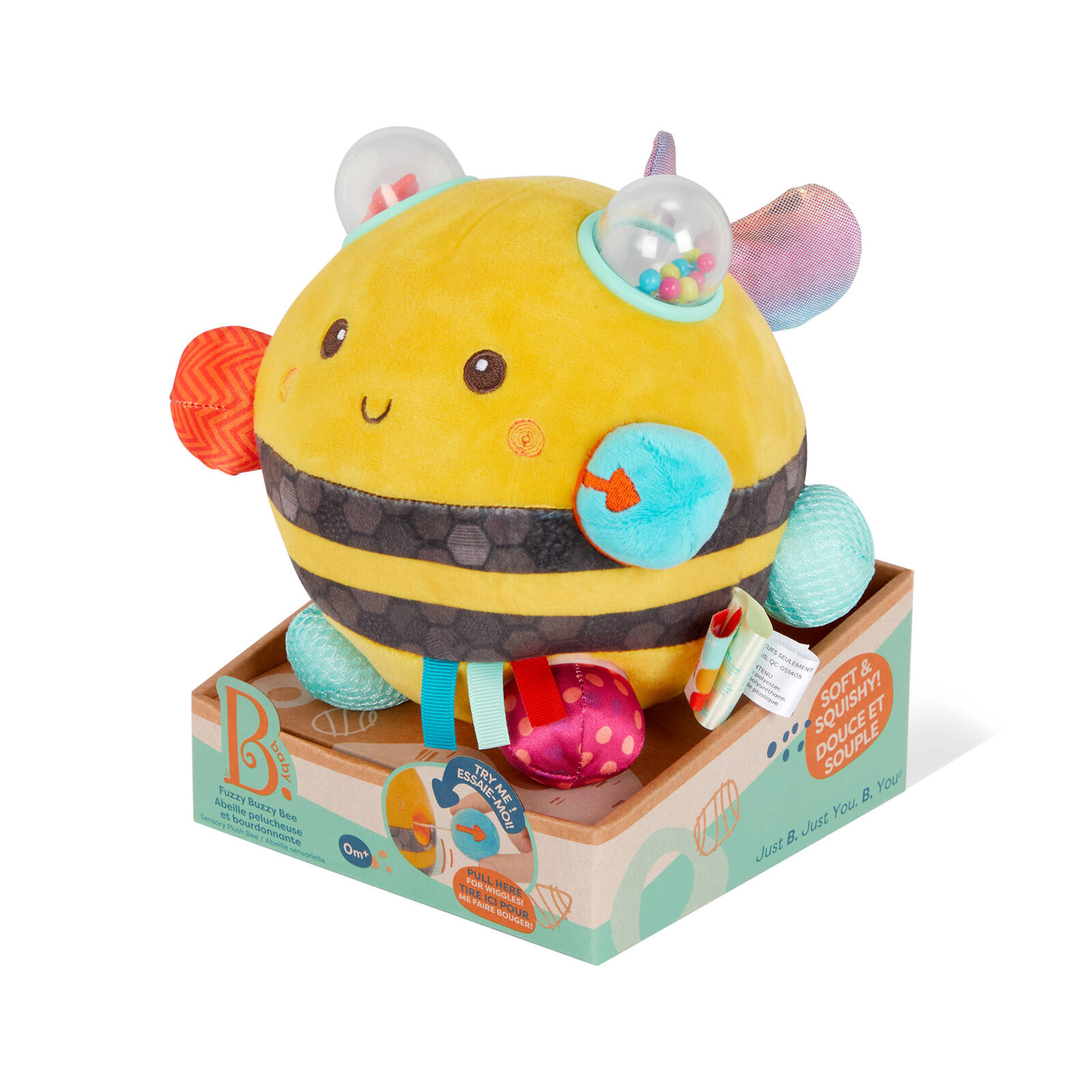 B.Toys - Fuzzy Buzzy Bee – brzęcząca PSZCZÓŁKA sensoryczna