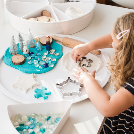 Inspire My Play - Zestaw tacka PlayTRAY + szczypce + mini klocki