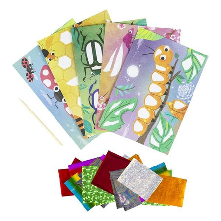 Tiger Tribe Zestaw Artystyczny z Folią - Radosne Robaczki