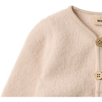 Wheat - Kardigan z wełny merino Kari - Pale lilac