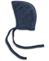 Engel Natur - Czapka  z wełny merino - Blau Melange