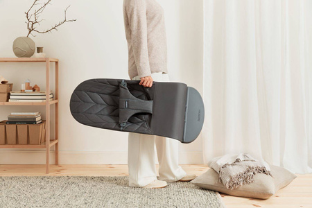 BABYBJORN - leżaczek BLISS Woven - Antracytowy + zabawka do leżaczka Googly Eyes