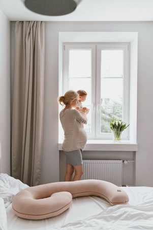 Poofi - Poduszka ciążowa Organic - Nugat