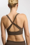 Rethinkit - Biustonosz sportowy Butter Soft Seinna - Dark brown