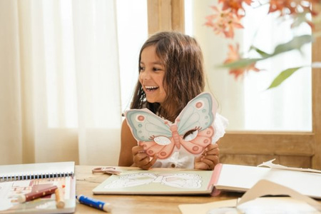 Little Dutch Kreatywny zeszyt z nożyczkami Rosa & Friends