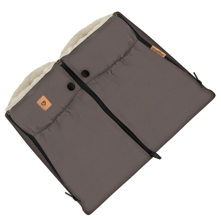 Zaffiro - Mufka do wózka Nordico - Taupe