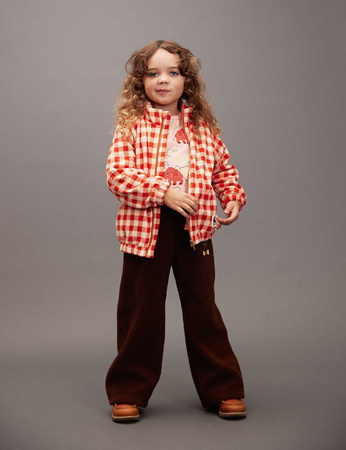 Mini Rodini Bluza polarowa w kratę Gingham