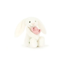 JellyCat - Wesoły Króliczek z Peonią 18 cm