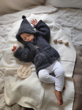 Koc bawełniany Oslo  ecru